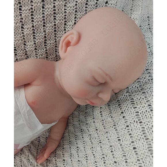 40cm Sleeping Baby 2kg Full Platinum Silicone Eyes Closed Reborn Baby Doll GIRL - Picture 16 of 16